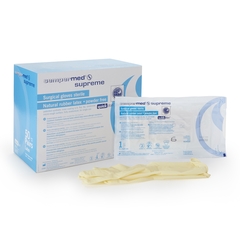 Sempermed USA Surgical Glove Sempermed Supreme Size 6 Sterile Pair Latex Standard Cuff Length Fully Textured Ivory Not Chemo Approved, 300/CS