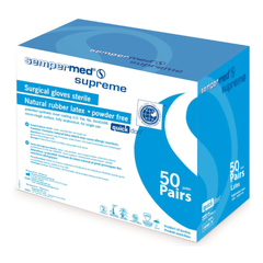 Sempermed USA Surgical Glove Sempermed&reg; Supreme Size 7 Sterile Latex Standard Cuff Length Fully Textured Ivory Not Chemo Approved
