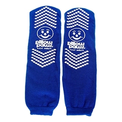 PBE Pillow Paws&reg; 360&deg; Imprint Slipper Socks, Unisex, Adult, 3X-Large / X-Wide, All Around Tread, Single Patient Use, Royal Blue