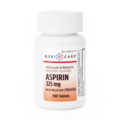 Geri-Care Pain Relief, 325 mg Strength, Aspirin, Tablet, 100 per Bottle