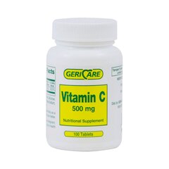 Geri-Care Vitamin C Supplement 500 mg Tablets, 100EA per Bottle