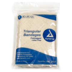 Dynarex Triangular Bandage Cotton 36 X 36 X 51 Inch, 12EA/BX