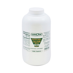 Geri-Care Calcium Supplement with Vitamin D Calcium 500 mg / Vitamin D 200 IU Tablets, 1000EA per Bottle