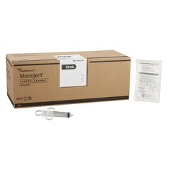 Covidien Control Syringe Monoject 12 mL Blister Pack Luer Lock Tip Without Safety, 1/EA