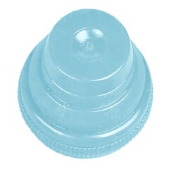 Globe Scientific Tube Closure Polyethylene Plug Cap Light Blue For use with 10, 12, 13 and 16 mm Tubes Secondary Tube, 1000 per Bag