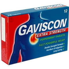 Glaxo Smith Kline Pain Relief Gaviscon&reg; 160 mg - 105 mg Strength Aluminum Hydroxide / Magnesium Carbonate Tablet 100 per Bottle