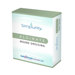 MON950096EA - Safe N Simple - Alginate Dressing Simpurity 4 x 5 Rectangle Alginate Sterile (SNS50720)
