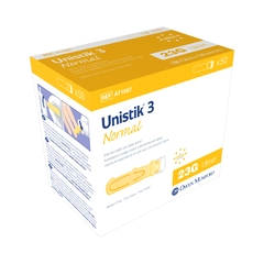 Owen Mumford Lancet Unistik&reg; 3 Normal Safety Lancet Needle 1.8 mm 23 Gauge, 50EA/BX