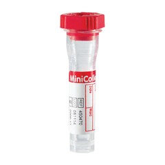 Greiner Bio-One MiniCollect&reg; Capillary Blood Collection Tube Clot Activator Additive 1 mL Rubber Cross-Section Cap Polypropylene Tube, 1000/CS