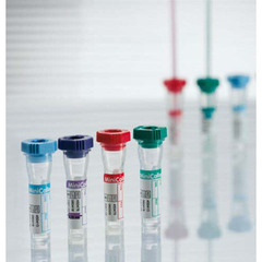Greiner Bio-One MiniCollect&reg; Capillary Blood Collection Tube Lithium Heparin Additive 1 mL Rubber Cross-Section Cap Polypropylene Tube, 1000/CS