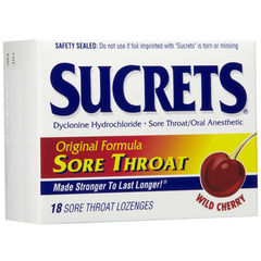 Emerson Healthcare Sore Throat Relief Sucrets™ 2 mg Strength Lozenge 18 per Bag, 1/BX