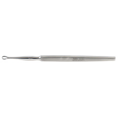 Integra LifeSciences Dermal Curette Miltex Piffard 5-1/2 Inch Length Flat Handle Size 00 Tip Straight Fenestrated Oval Tip, 1/EA