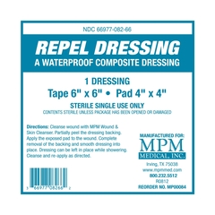 MPM Medical Composite Dressing Repel 6 X 6 Inch Sterile