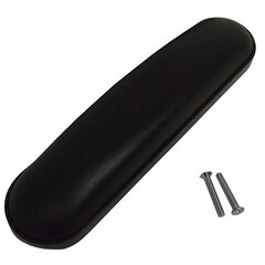 Invacare Wheelchair Armpad, Desk Length, Black Base, Black Upholstered, 9-1/8