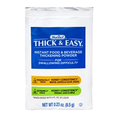 Hormel Health Labs Thick & Easy&reg; Instant Food Thickener, Honey Consistency, 6.5 grams, Unflavored