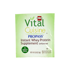 Hormel Health Labs Vital Cuisine&reg; ProPass&reg; Oral Protein Supplement, Whey Protein, Unflavored 0.28 oz. Individual Packet, Powder, 100 EA/CS
