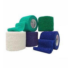 Andover Coated Products Cohesive Bandage CoFlex NL 2 Inch X 5 Yard 12 lbs. Tensile Strength Self-adherent Closure Teal / Blue / White / Purple / Green NonSterile