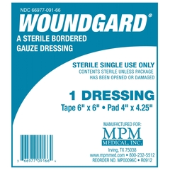 MPM Medical Adhesive Dressing WoundGard&reg; 6 x 6