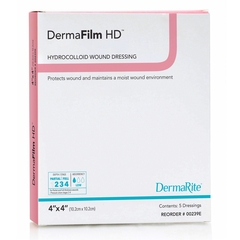 Dermarite DermaFilm&reg; Hydrocolloid Wound Dressing, High Density HD 4