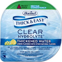 Hormel Health Labs Thick & Easy&reg; Clear Hydrolyte&reg; Thickened Water - Nectar Consistency, 24EA/CS