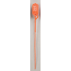 Health Care Logistics Ring Pull-Tight Bi-Directional Seal Health Care Logistics Consecutively Numbered Orange Polypropylene 8-1/2 Inch, 1/PK