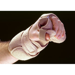MON585721EA - Alimed - Wrist / Hand / Thumb Splint Orthosis AliMed® Omni Progressive™ Low Profile Aluminum / Foam / Terry Cloth Left Hand Beige Standard, 1/EA