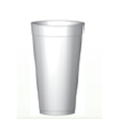 WinCup Styrofoam Drinking Cup, 20 oz., White, 20 Count 