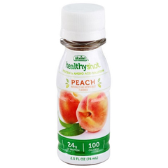 MON730791CS - Hormel Health Labs - Healthy Shot® Protein & Amino Acid Solution, Double Protein Peach 2.5 oz., 24 EA/CS