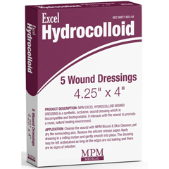 MON953044BG - MPM Medical - Hydrocolloid Dressing Excel 4.25 x 4 Square (MP00602)
