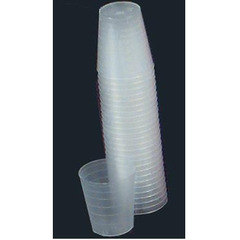 Health Care Logistics Graduated Medicine Cup Narrow 1 oz. Clear Plastic Disposable, 80/SL