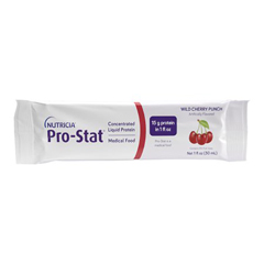 MON625275EA - Medical Nutrition USA - Protein Supplement Pro-Stat® Sugar-Free Wild Cherry Punch 1 oz. Individual Packet Ready to Use