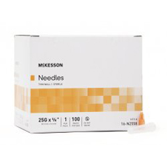 MON1031797BX - McKesson - Hypodermic Needle Without Safety 25 Gauge 5/8 Inch Length, 100/BX
