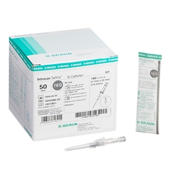 B. Braun Peripheral IV Catheter Introcan Safety 16 Gauge 1.25