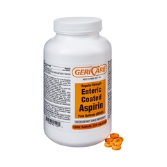 Geri-Care Enteric Coated Aspirin Tablets 325 mg, 1000EA per Bottle