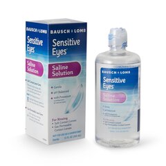 Bausch & Lomb Contact Lens Solution Sensitive Eyes Plus 12 oz. Solution, 1/EA