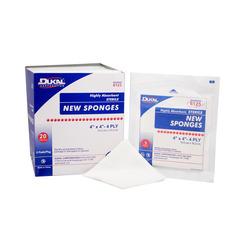 Dukal NonWoven Sponge Polyester / Rayon 4-Ply 4 x 4