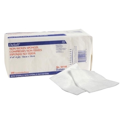 McKesson Nonwoven Sponge Dusoft Polyester / Rayon 4-Ply 4 x 4