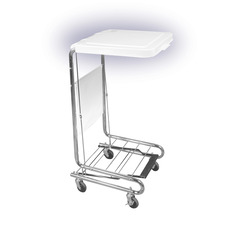 Drive Medical Hamper Stand Medical Rolling Square Opening 36 to 42 gal. Capacity Foot Pedal Self-Closing Lid, 1/EA