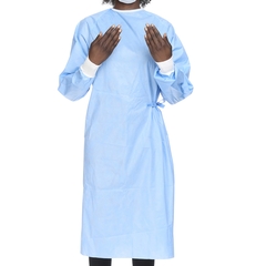 Halyard Non-Reinforced Surgical Gown with Towel Halyard Basics Large Blue Sterile Disposable, 1/EA