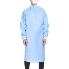 Halyard Non-Reinforced Surgical Gown with Towel Halyard Basics X-Large Blue Sterile Disposable, 1/EA