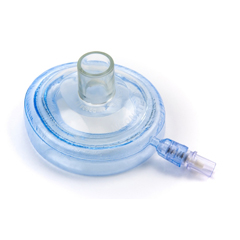 MON1018138CS - McKesson - Anesthesia Face Mask Round Neonatal One Size Fits Most Without Strap