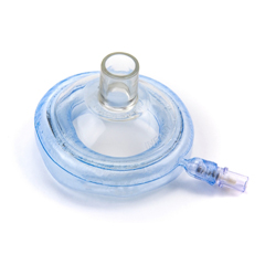 MON1018139CS - McKesson - Anesthesia Face Mask Round Infant One Size Fits Most Without Strap