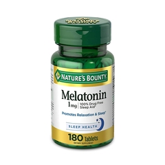 US Nutrition Melatonin Supplement 1 mg Tablets, 180EA per Bottle