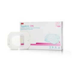 3M CHG I.V. Securement Dressing Tegaderm CHG (Chlorhexidine Gluconate) / Flm 4 x 4-3/4