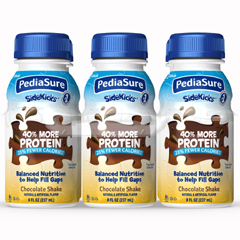 MON1102614CS - Abbott Nutrition - Pediatric Oral Supplement PediaSure Sidekicks High Protein Chocolate Flavor 8 oz. Bottle Ready to Use, 6/PK, 4PK/CS