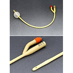 Amsino International Foley Catheter AMSure 2-Way 30 cc Balloon 26 Fr. Silicone Coated Latex