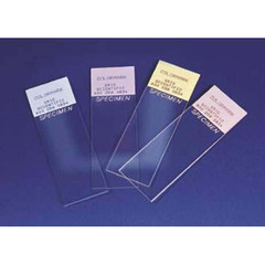 Erie Scientific Charged Microscope Slide Colormark Plus™ 25 X 75 X 1 mm White Front / Black Back, 10/CS