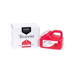 Sharps Compliance Mailback Sharps Collector Mail System&reg; Pro-Tec&reg; 1 Gallon Red Base