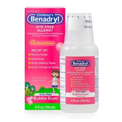 Johnson & Johnson Children's Allergy Relief Children's Benadryl&reg; 12.5 mg Strength Liquid 4 oz.