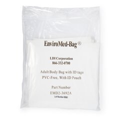 LDI Corp Post Mortem Bag EnviroMed-Bag 36 W X 92 L Inch One Size Fits Most Olefin Film Zipper Closure, Envelope Style, 12 EA/CS
